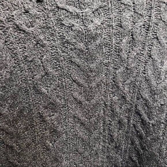 𝅺Seven Sisters  Black Turtleneck Cropped Sweater Size XS - Picture 4 of 9